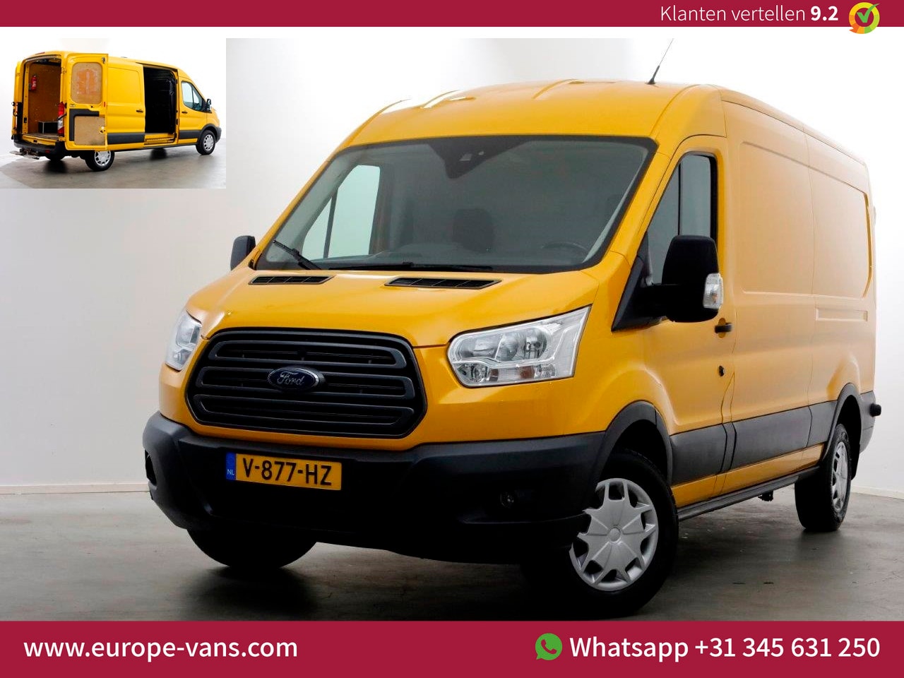 Ford Transit - 350 2.0 TDCI 170pk E6 L3H2 RWD Trend Airco/Trekhaak 2800kg 10-2017 - AutoWereld.nl