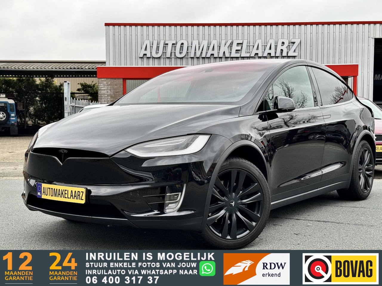 Tesla Model X - 90D 7P Autopilot Luchtvering NAP Night pakket - AutoWereld.nl