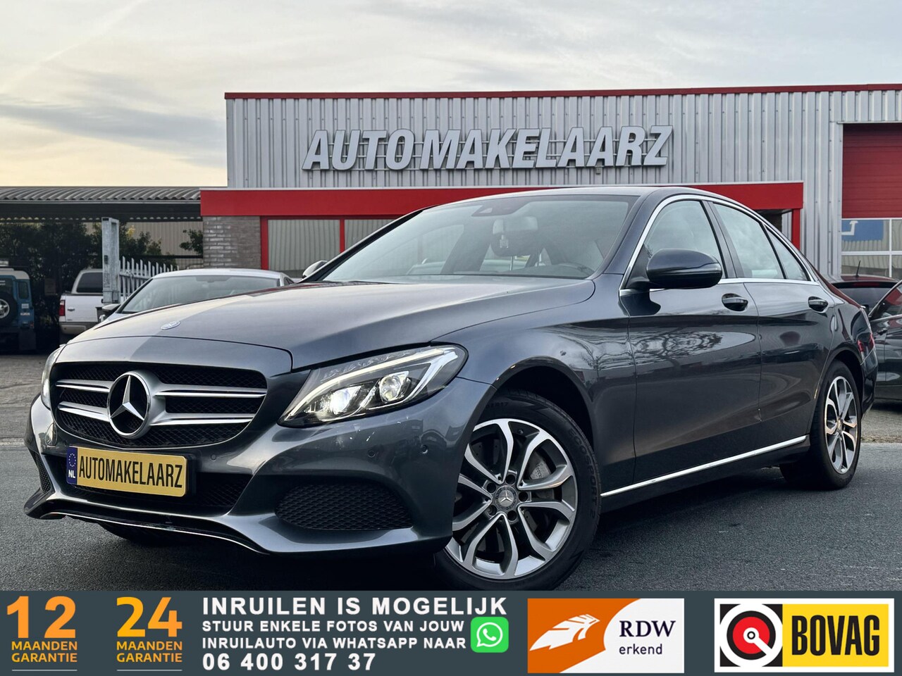 Mercedes-Benz C-klasse - 350 e Lease Edition LEDER CAM LED ZGAN! - AutoWereld.nl