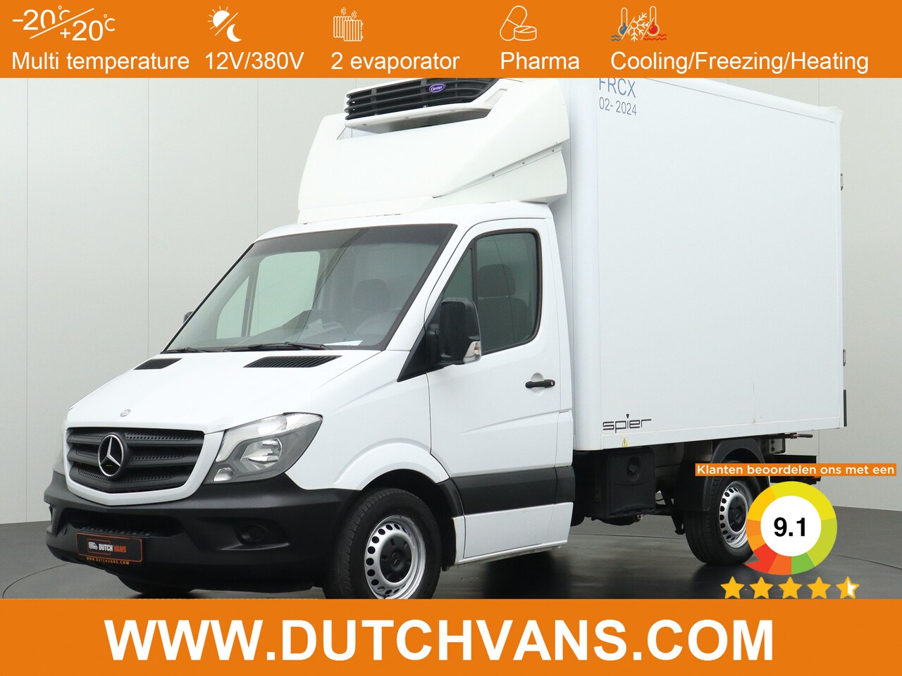 Mercedes-Benz Sprinter - 316CDI Koel/Vries Bakwagen 12|220V | Navigatie | Camera | Airco - AutoWereld.nl