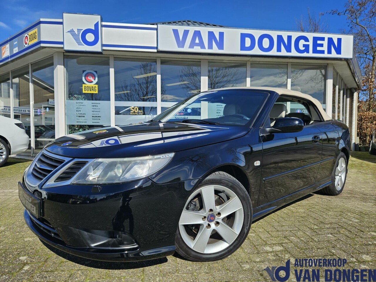 Saab 9-3 Cabrio - 1.8t Vector | Nieuw Beige Dak! | Aero spoiler & velgen | Trekhaak - AutoWereld.nl