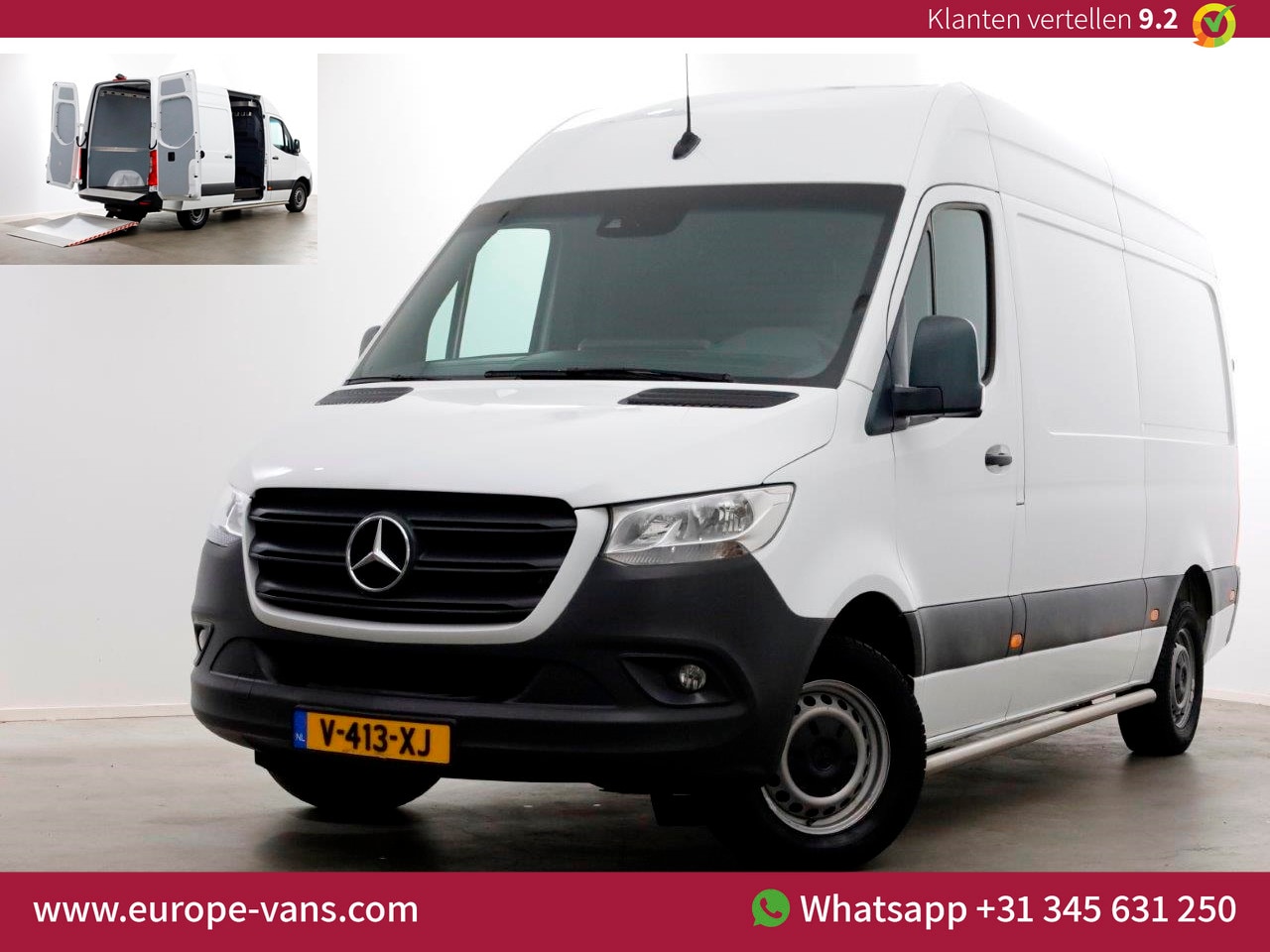 Mercedes-Benz Sprinter - 314 CDI 143pk RWD 7G Automaat L2H2 Laadklep 500kg 03-2019 - AutoWereld.nl