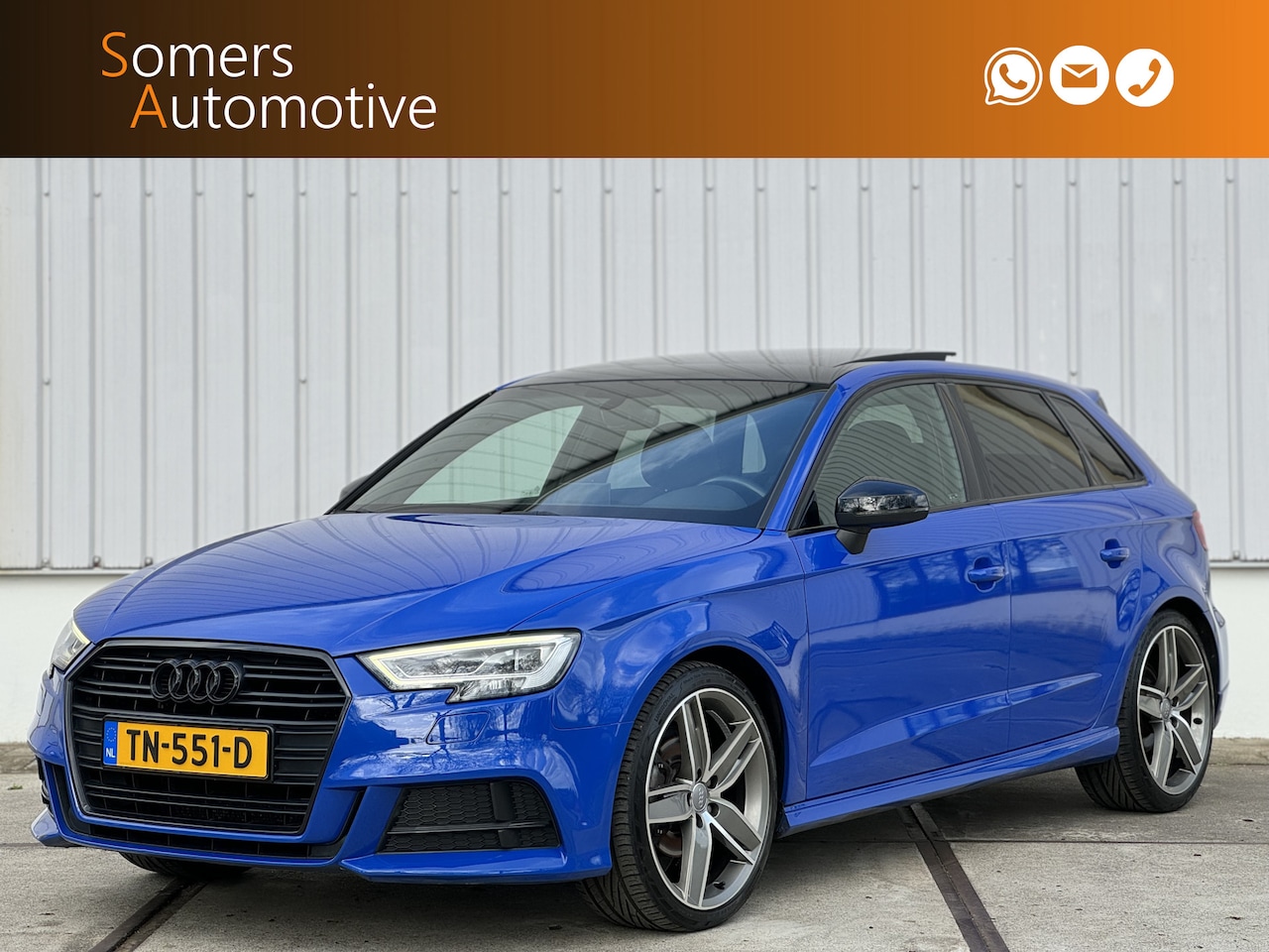 Audi A3 Sportback - 1.5 TFSI CoD Sport S Line Edition | Panorama | B&O | Keyless | 19" | Nogaro Blue ! - AutoWereld.nl