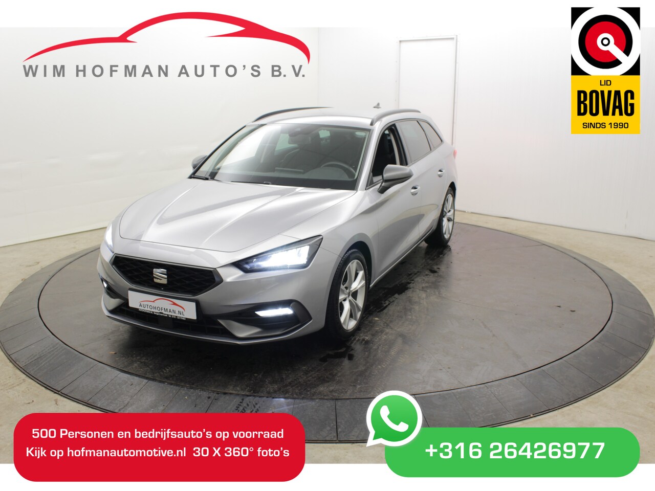 Seat Leon Sportstourer - 1.5 eTSI FR Hybrid Business Intense Carplay PDC - AutoWereld.nl