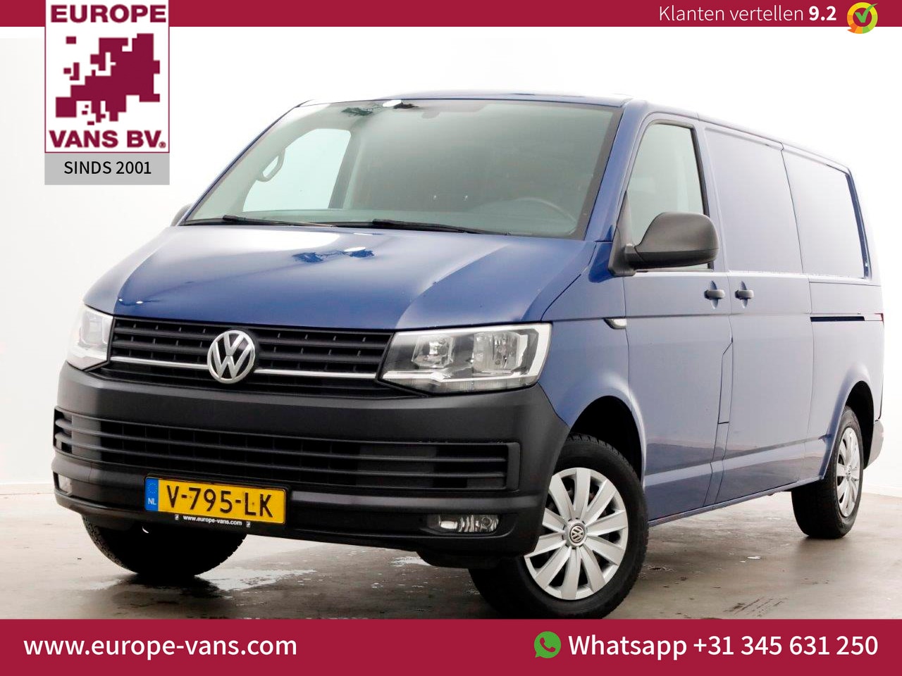 Volkswagen Transporter - T6 2.0 TDI 102pk E6 Lang Comfortline Airco/Achterklep 2x Schuifdeur 02-2018 - AutoWereld.nl