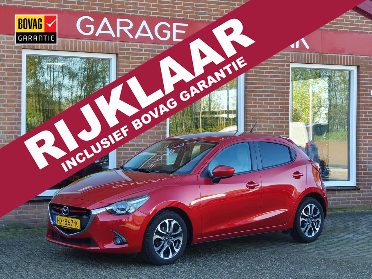 Mazda 2 - 1.5 Skyactiv-G GT-M 90PK 5drs clima, cruise, navi, pdc, lmv, leder, stoelverw, led RIJKLAA - AutoWereld.nl