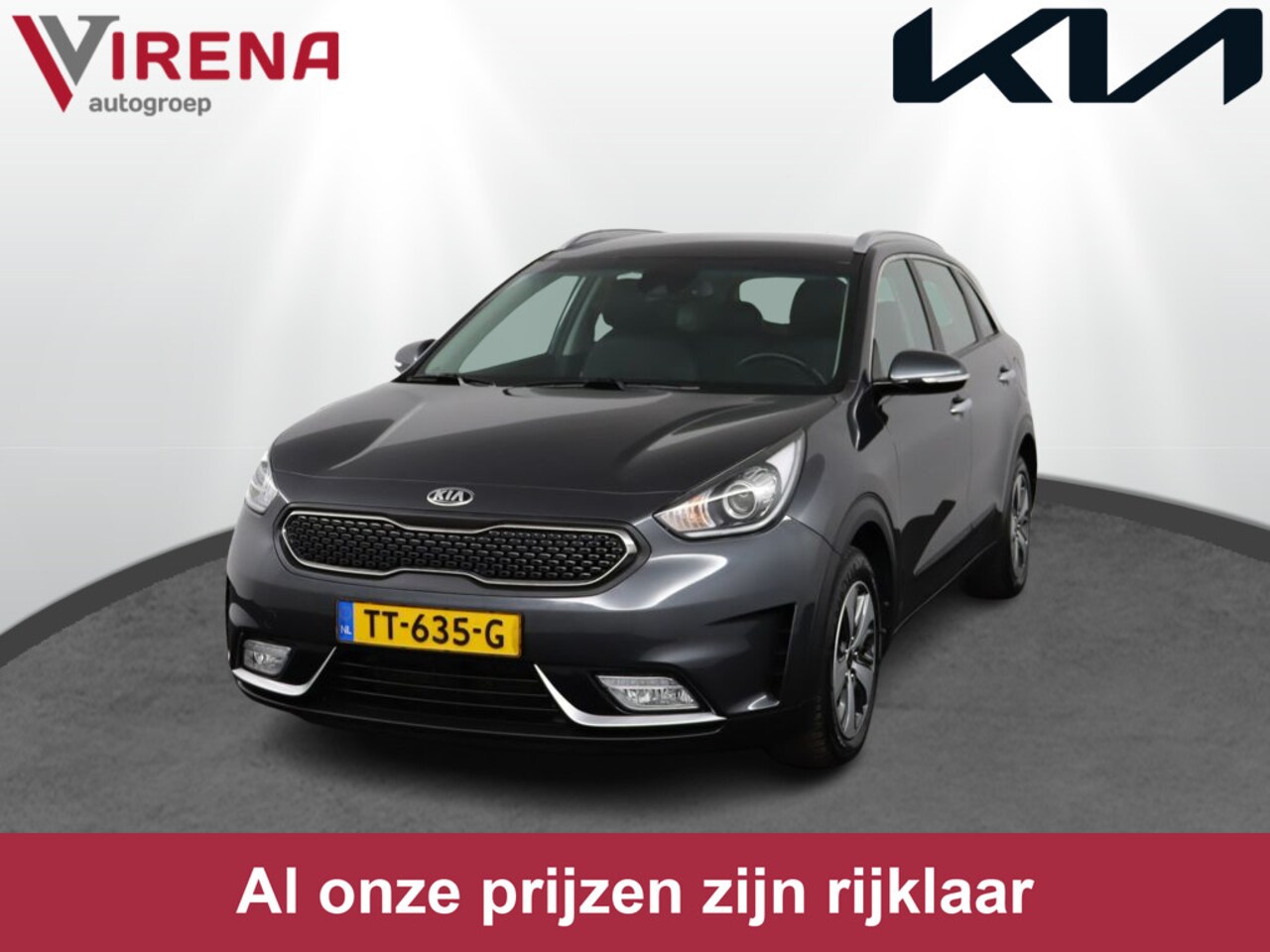 Kia Niro - 1.6 GDi Hybrid DynamicLine - Airco - Navigatie - Camera - Cruise Control - Fabrieksgaranti - AutoWereld.nl