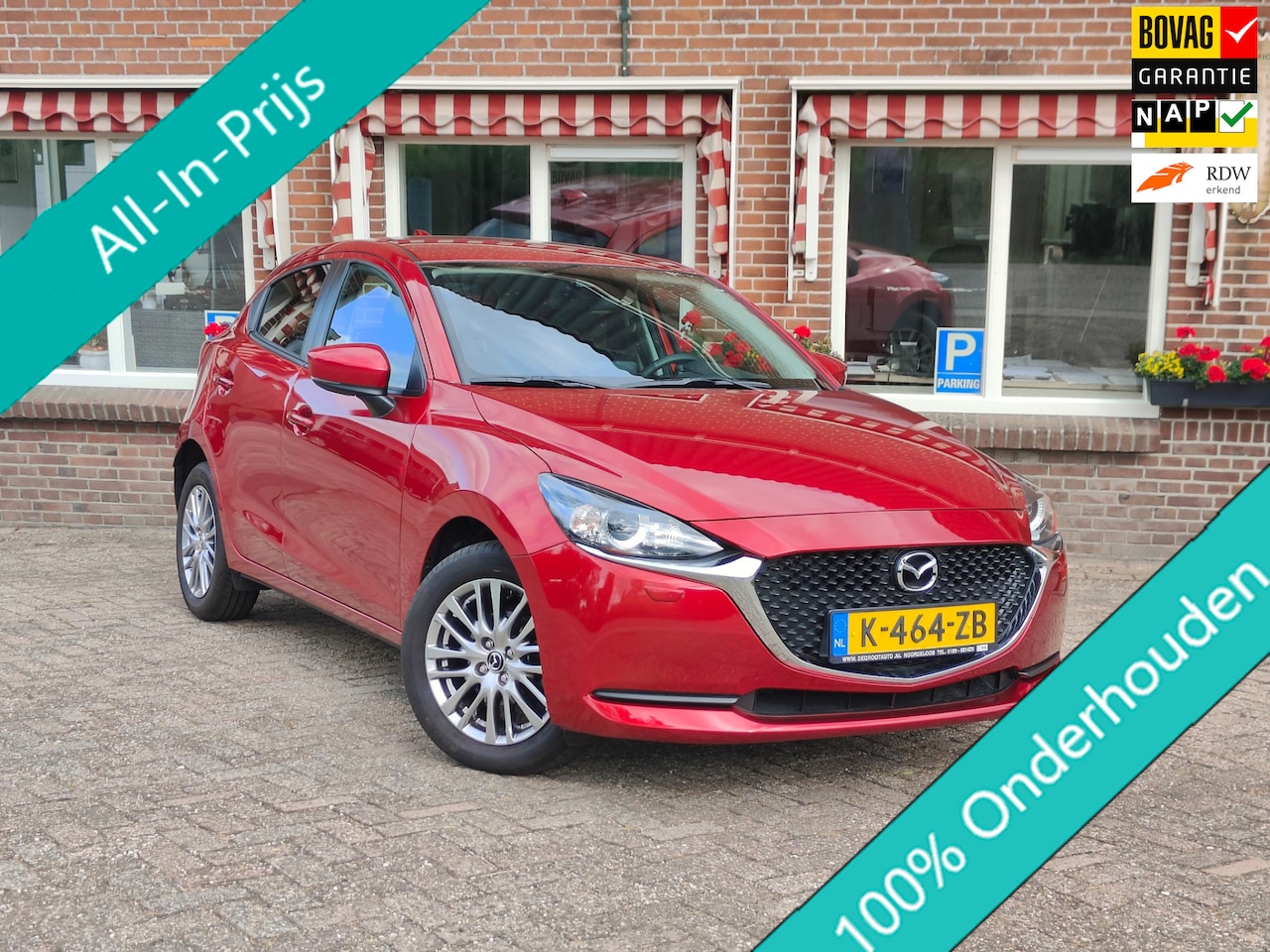 Mazda 2 - 1.5 Skyactiv-G Style Selected Airco Cruise Navi Camera LMV - RIJKLAAR - - AutoWereld.nl