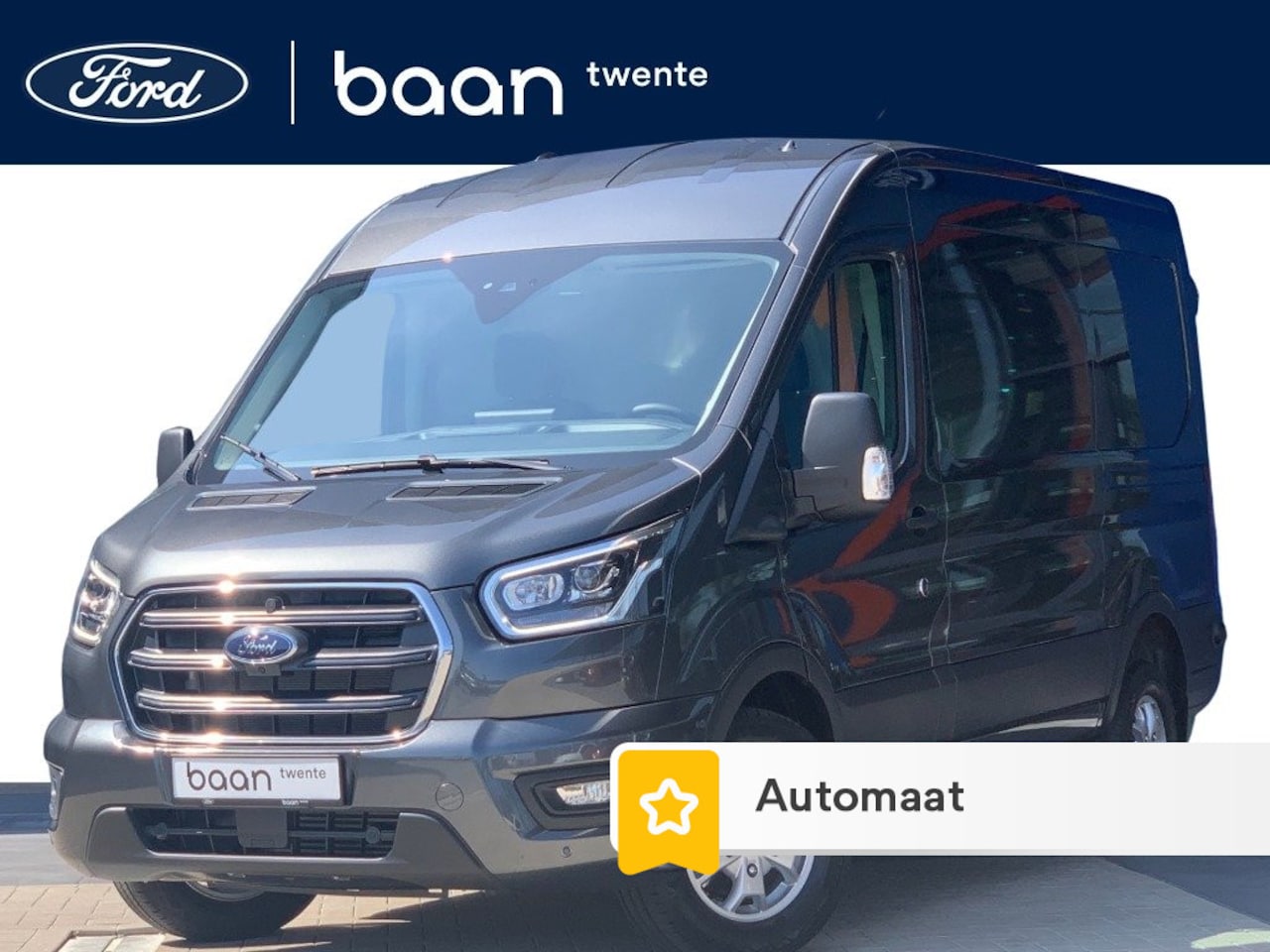 Ford Transit - 350 2.0 TDCI L2H2 Limited 165 PK | AUTOMAAT | 2x Schuifdeur | SYNC 4 | Digitale Achteruitk - AutoWereld.nl