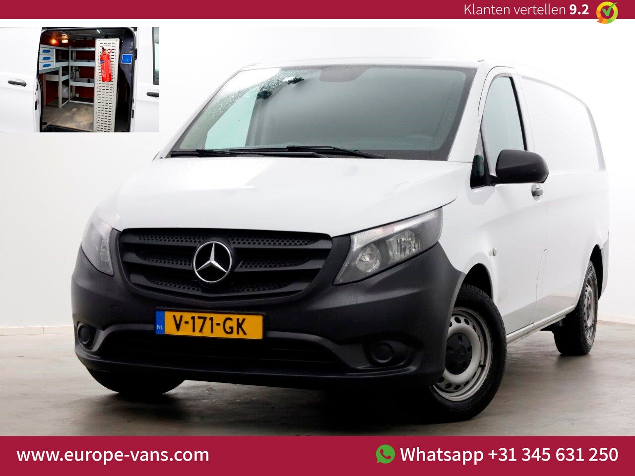 Mercedes-Benz Vito - 111 CDI 115pk E6 Lang Airco/Inrichting/Achterklep 06-2017 - AutoWereld.nl