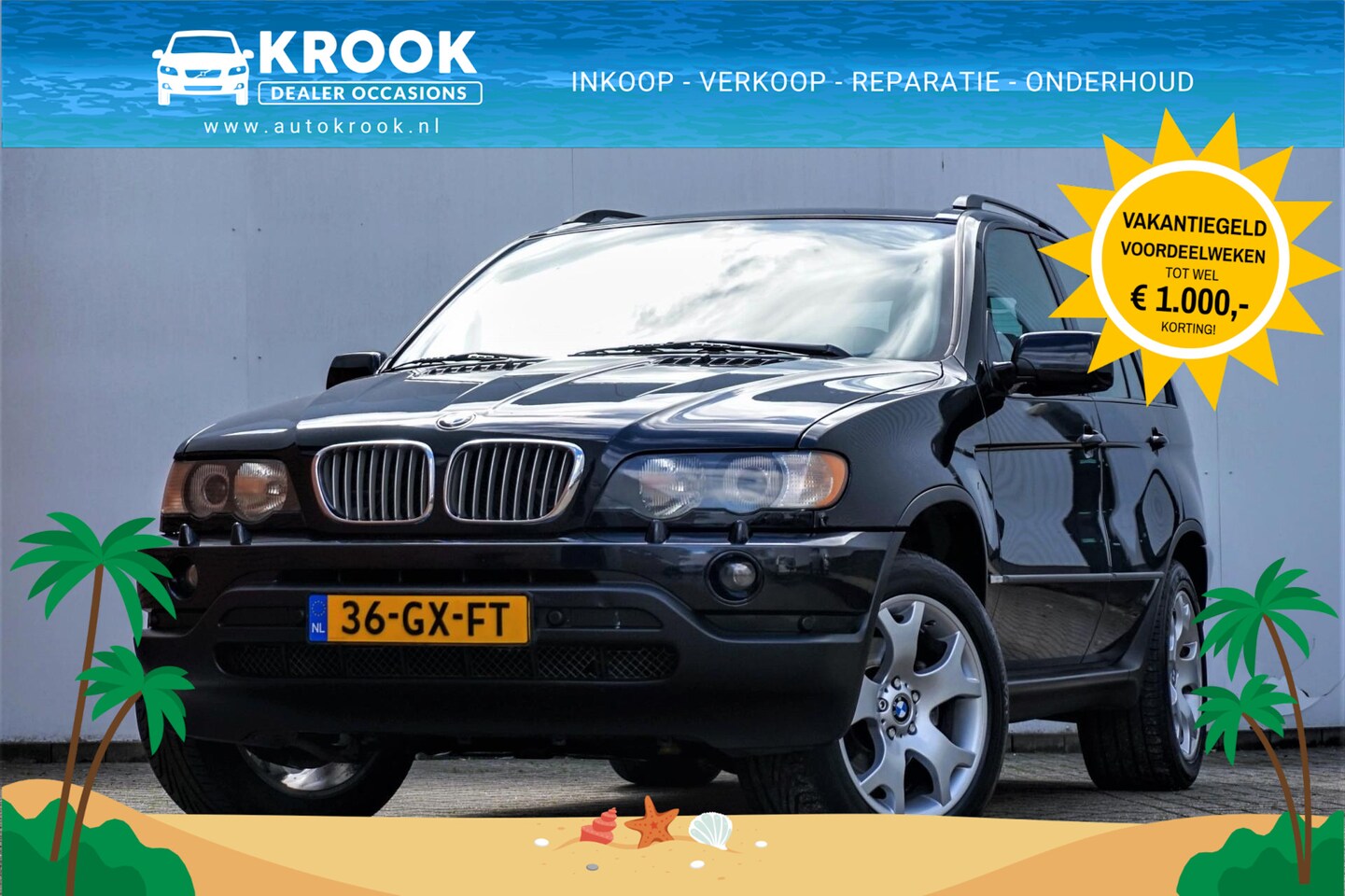 BMW X5 - 4.4i Executive 2001 | Youngtimer | Nieuwe motor| Nieuwe Automaatbak | - AutoWereld.nl