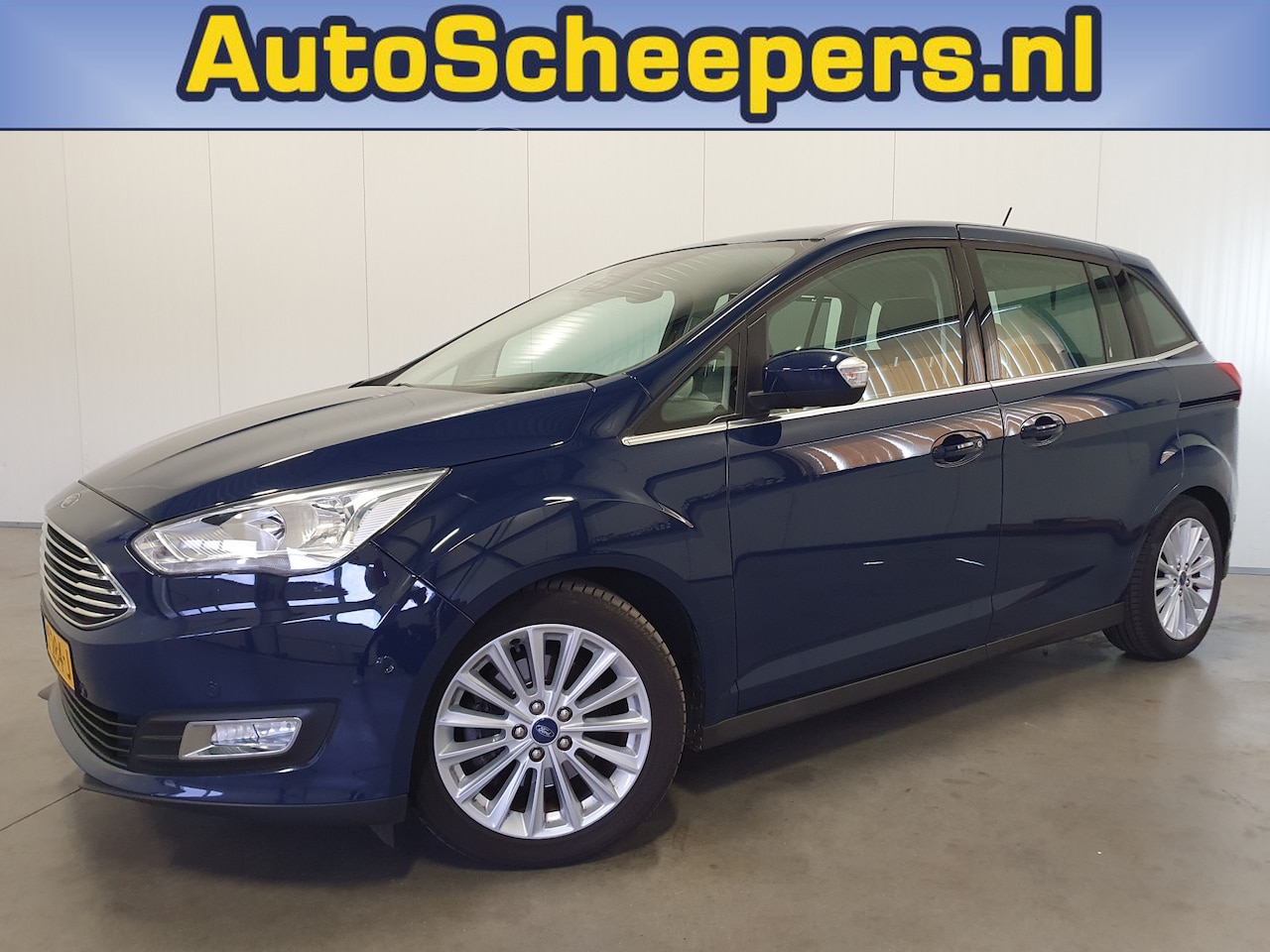 Ford Grand C-Max - 1.0 Titanium TR.HAAK/PDC/NAVI/CRUISE/CLIMA/LMV - AutoWereld.nl