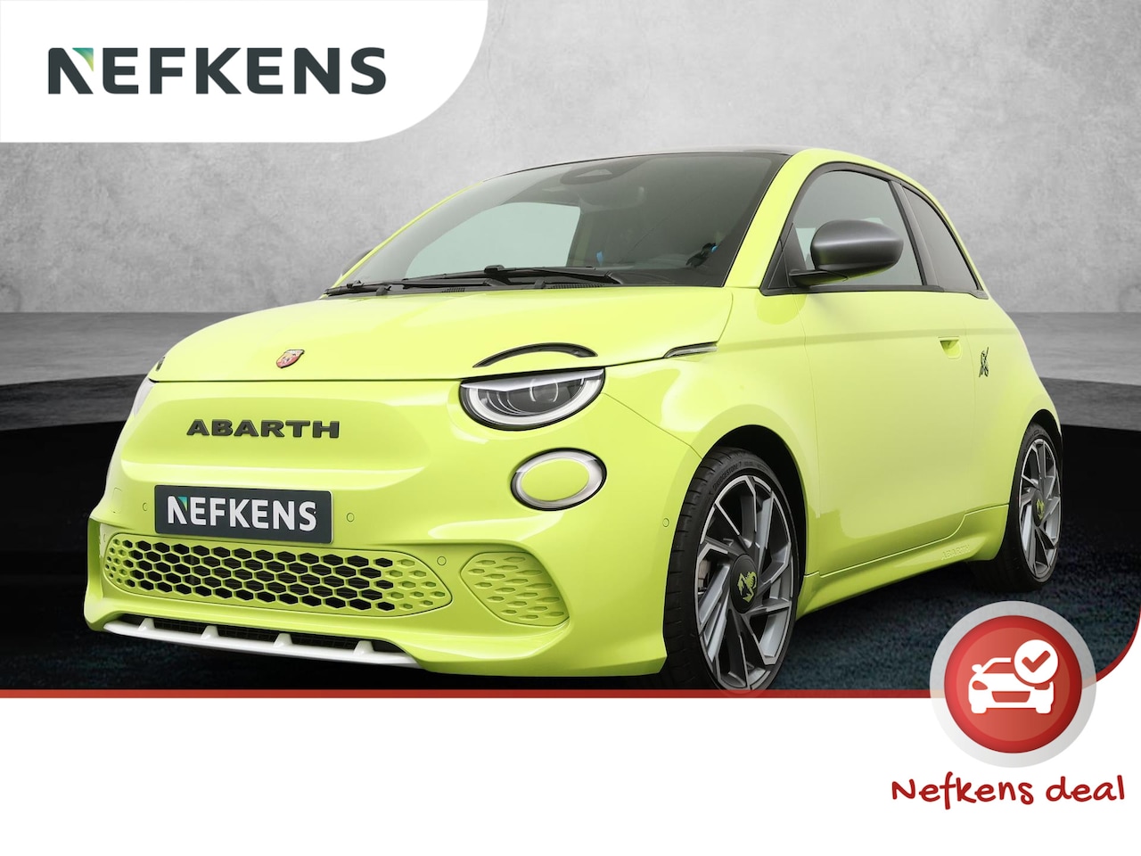 Abarth 500e - EV 42 kWh Abarth Turismo 154pk Automaat | Navigatie | Licht Metalen Velgen 18"| Lederen/Al - AutoWereld.nl