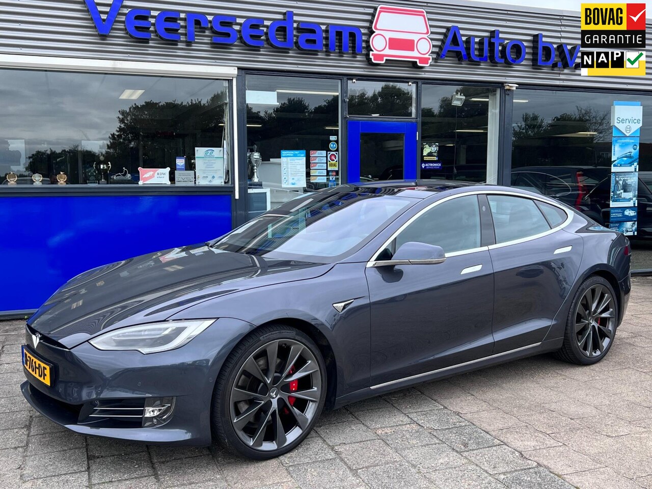 Tesla Model S - S P100D Ludicrous 700 pk full options, Autopilot , 21 inch velgen enz... - AutoWereld.nl