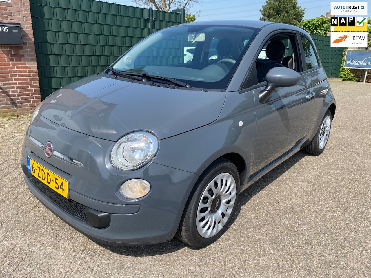 Fiat 500 - 1.0 TwinAir Airco Carplay Nardo Grey - AutoWereld.nl