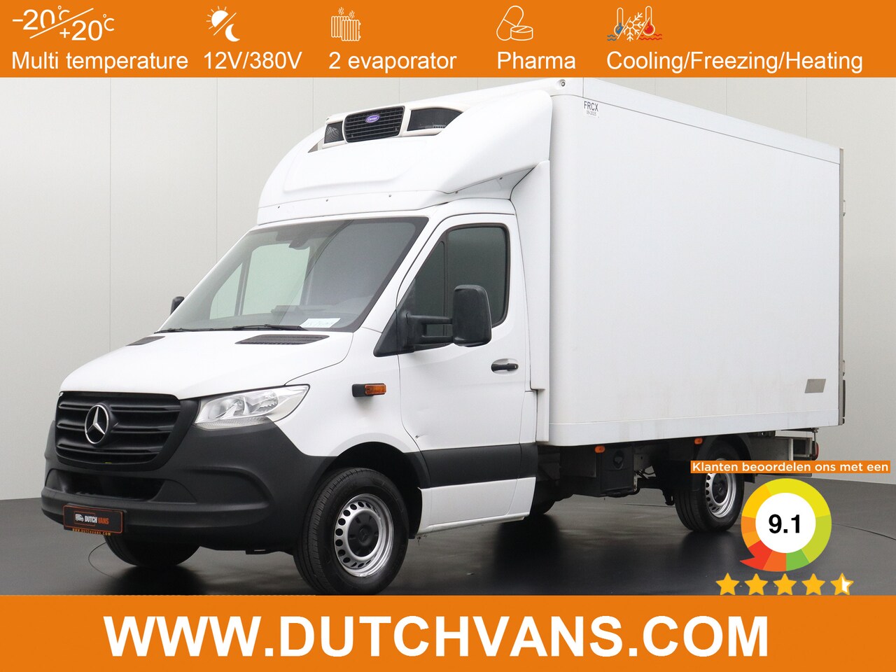 Mercedes-Benz Sprinter - 316CDI Koel/Vries Bakwagen 12|220V | Navigatie | Camera | Airco | Cruise - AutoWereld.nl