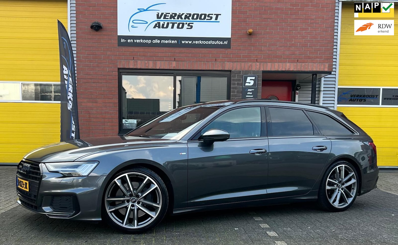 Audi A6 Avant - 55 TFSI quattro Design Pro Line Plus. pano. camera. sfeer. led - AutoWereld.nl