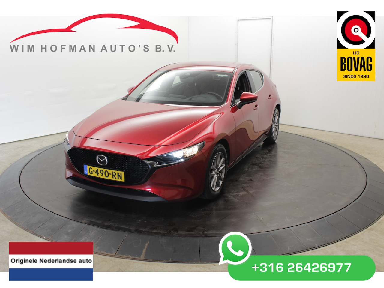 Mazda 3 - 2.0 e-SkyActiv-X Hybrid 180PK Trekhaak Leer camera head-up Bose - AutoWereld.nl