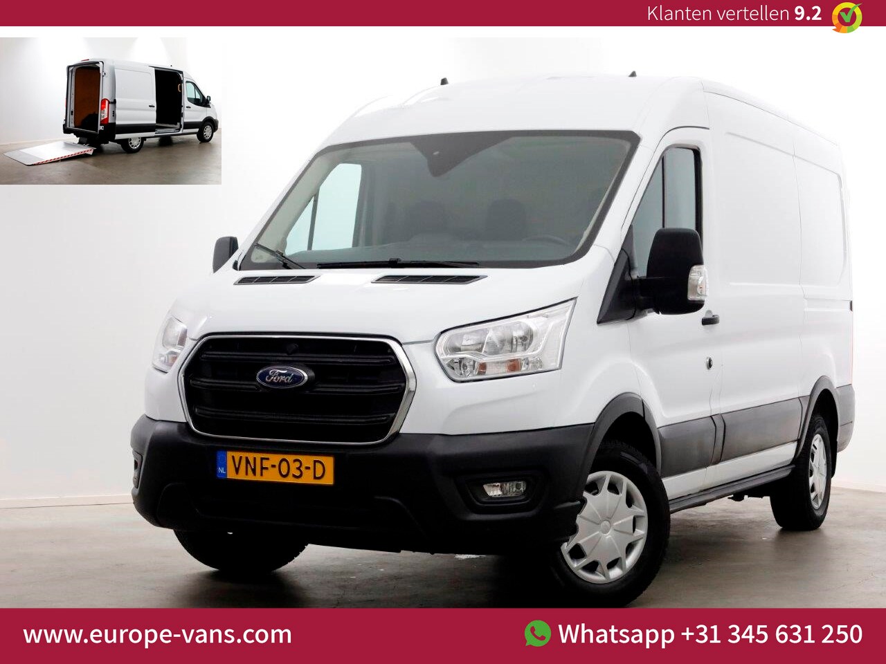 Ford Transit - 350 2.0 TDCI L2H2 Trend Airco Laadklep 500kg 11-2021 - AutoWereld.nl