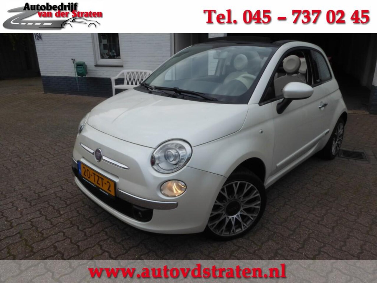 Fiat 500 C - 1.4-16V LOUNGE/AUTOMAAT/AIRCO/CABRIO-TOP. - AutoWereld.nl