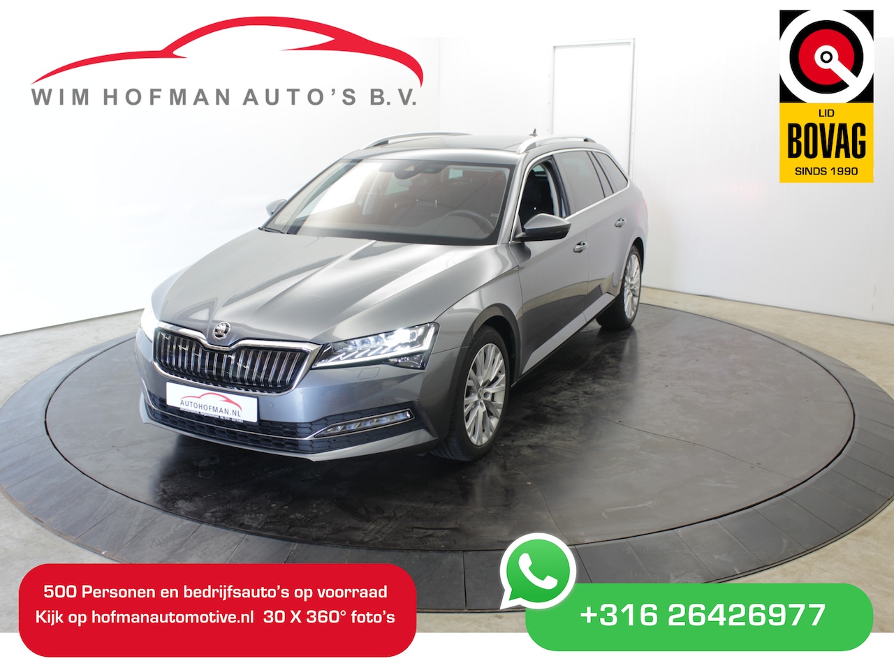 Skoda Superb - 1.4 TSI iV 218PK Panodak Virtual Disc Pro Navi Business Edition Plus - AutoWereld.nl