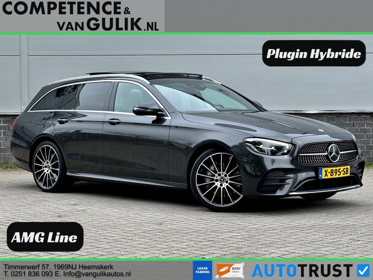 Mercedes-Benz E-klasse Estate - 300 e AMG Line | Panorama | Burmester | Trekhaak | Distronic | 20 Inch | - AutoWereld.nl