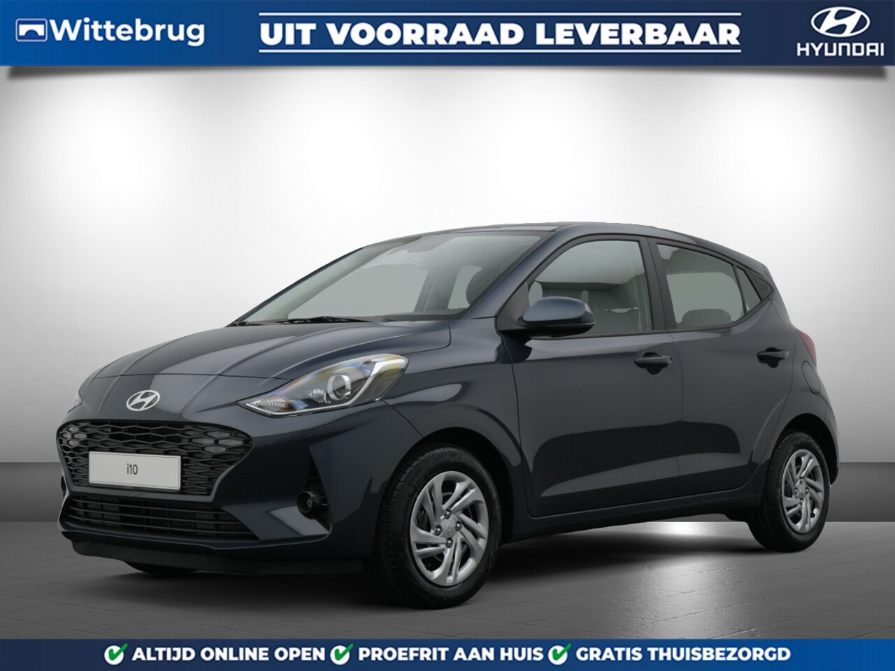 Hyundai i10 - 1.0 Premium met Navigatie, Camera en Climate Control Uit voorraad leverbaar! - AutoWereld.nl