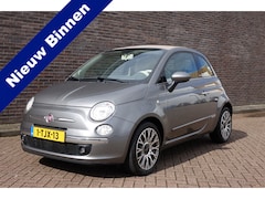 Fiat 500 C - 0.9 TwinAir Lounge Cabriolet, airco, leder Blue&Me, 16", mooie auto