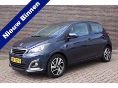 Peugeot 108 - 1.2 VTi Allure, 85PK, zeer mooie en frisse auto Airco, 5 deurs, blauw metallic. Keurige au