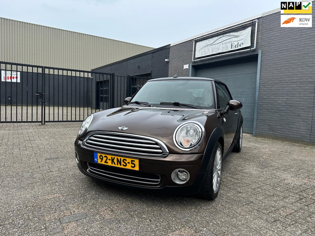 MINI Cabrio - Mini 1.6 Cooper Chili Airco Cruise Leer PDC LM-Wielen APK NAP. - AutoWereld.nl