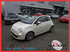 Fiat 500 - 1.4-16V 100 pk, Xenon, Parelmoer Lak, Rood Leer NIEUWE APK