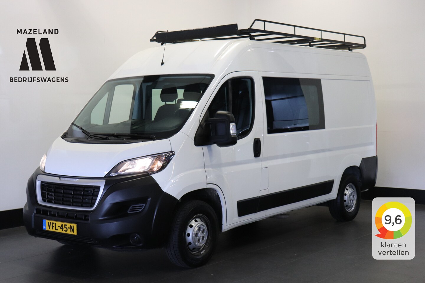 Peugeot Boxer - 2.2 BlueHDi 140PK L2H2 EURO 6 Dubbele Cabine - Airco - Navi - Cruise - € 17.950,- Excl. - AutoWereld.nl