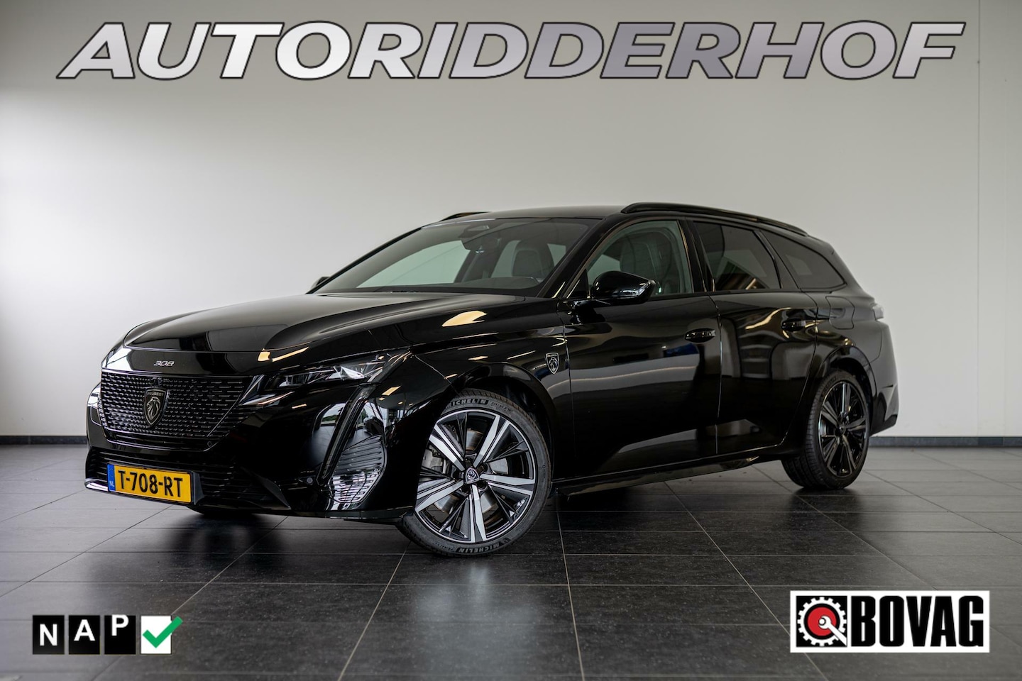 Peugeot 308 SW - 1.6 HYbrid 225 GT Pack | Zwart interieur - AutoWereld.nl