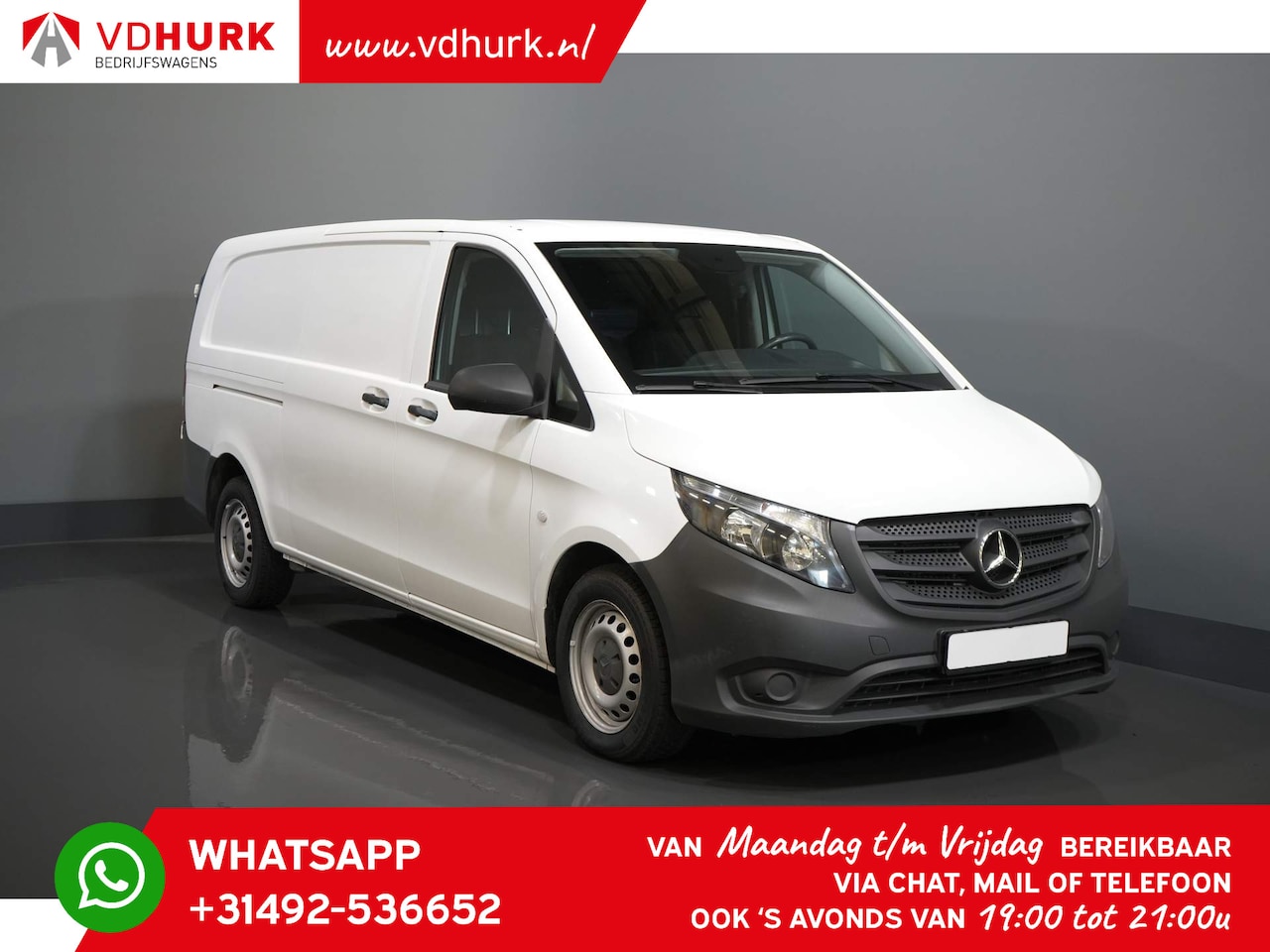 Mercedes-Benz Vito - 114 CDI Aut. L3 343 XL EURO6/Stoelverw./ Cruise/ Camera/ standkachel/ airco - AutoWereld.nl