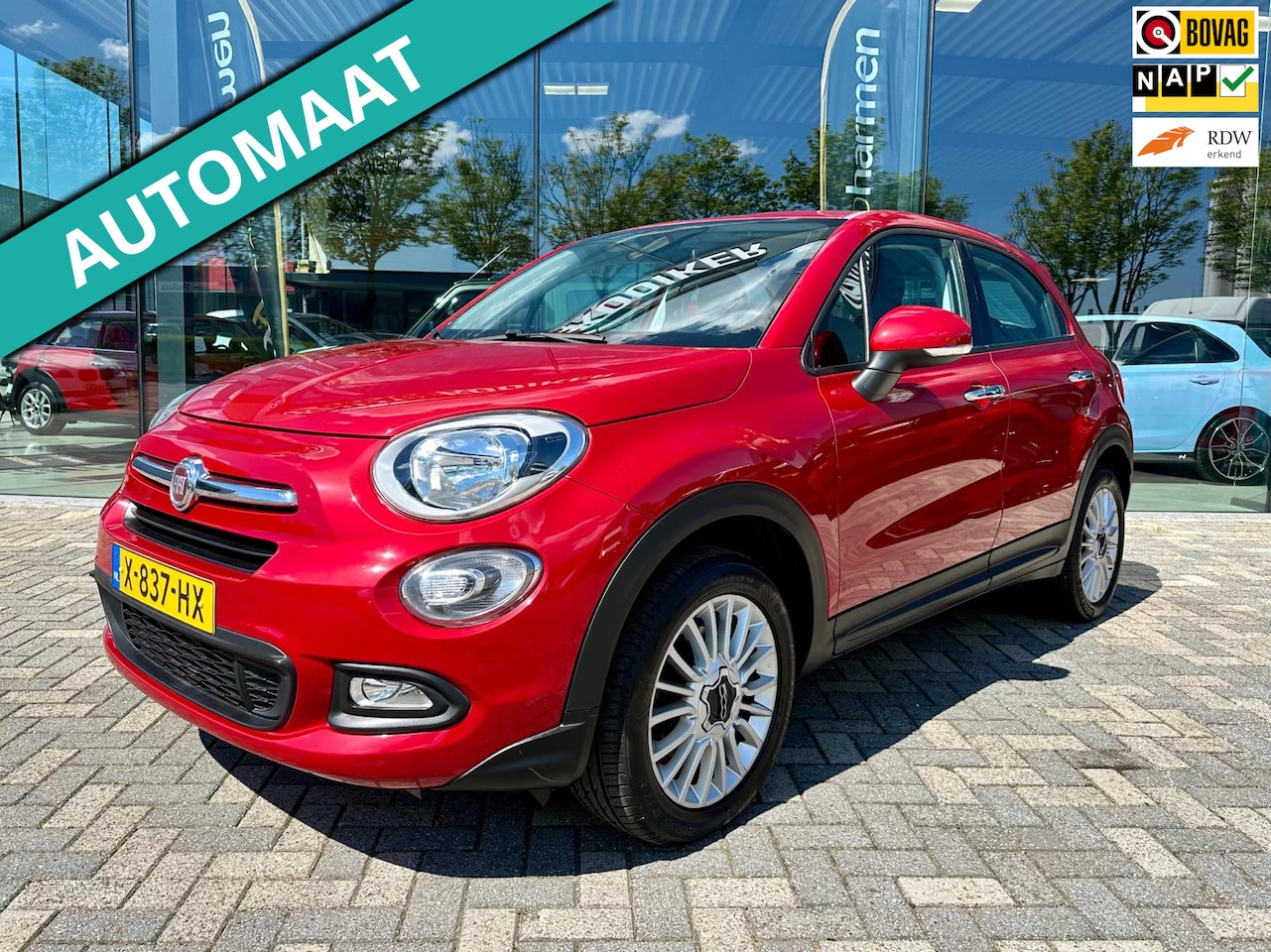 Fiat 500 X - 1.4 Turbo MultiAir Lounge Automaat CarPlay, KeyLess, Navi - AutoWereld.nl