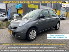 Nissan Micra - 1.2 ELLE , 5 deurs, apk 2025 diverse auto's in deze prijzen, wij werken uitsluitend op tel