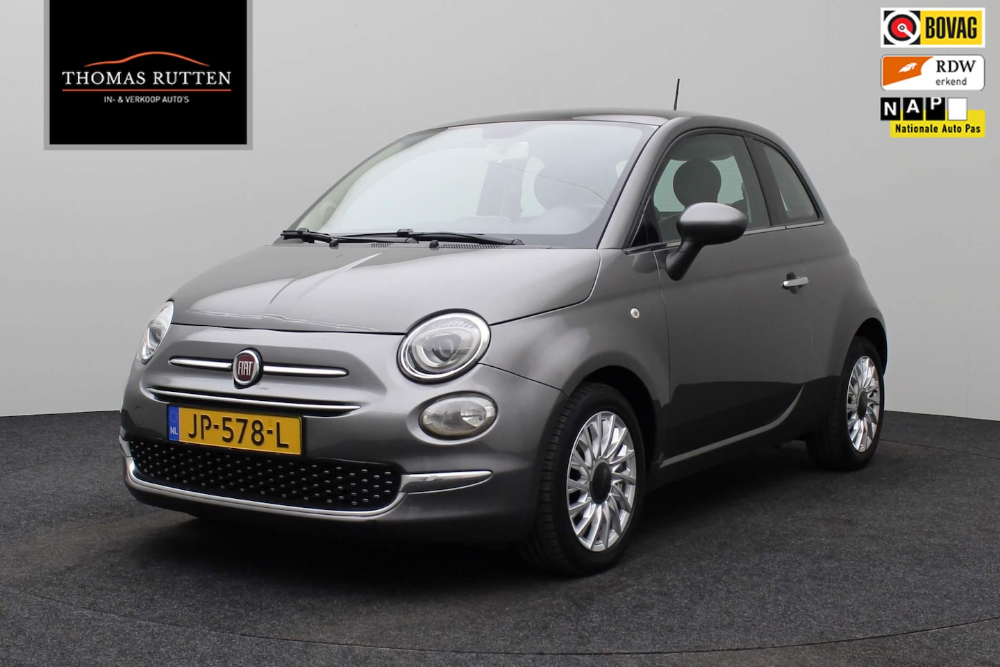 Fiat 500 - 0.9 TwinAir Turbo Lounge 2016 | Airco | Parkeersensoren | Onderhoudshistorie | DAB Radio | - AutoWereld.nl