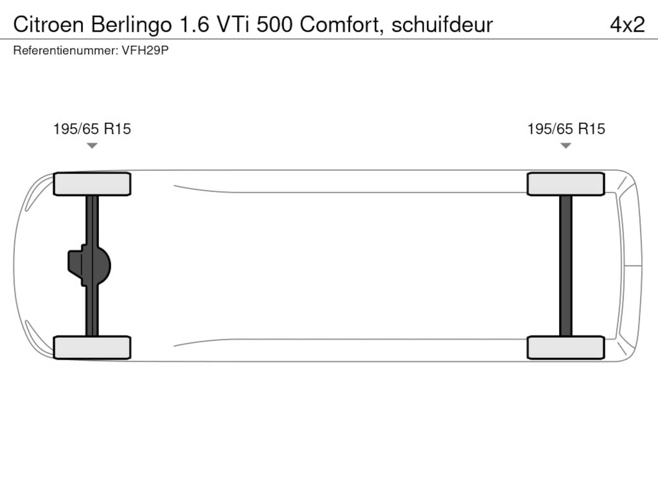 Citroën Berlingo - 1.6 VTi 500 Comfort 1.6 VTi 500 Comfort, schuifdeur