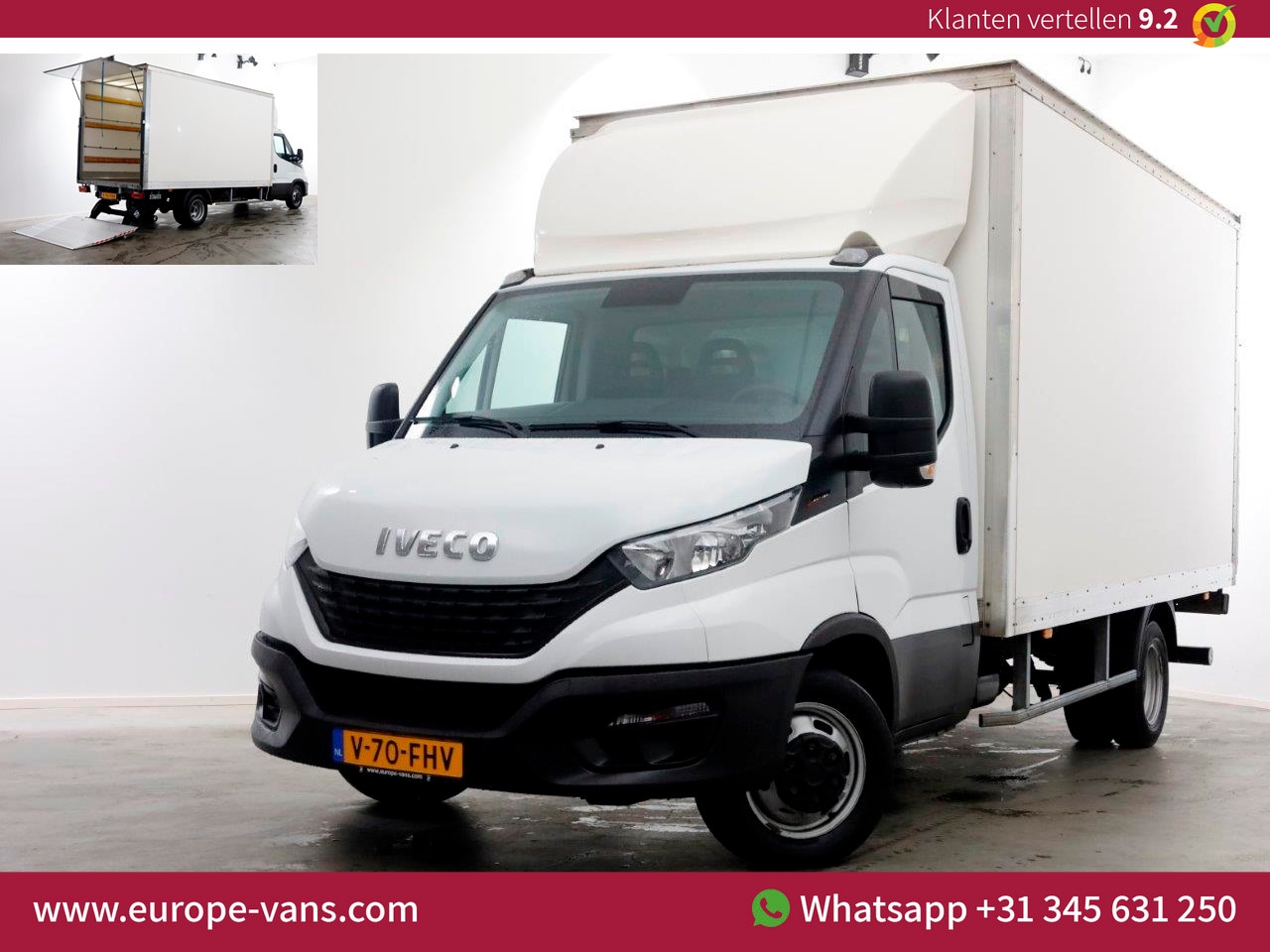 Iveco Daily - 35C16 3.0 160pk Bakwagen met laadklep Dubbel lucht 12-2021 - AutoWereld.nl