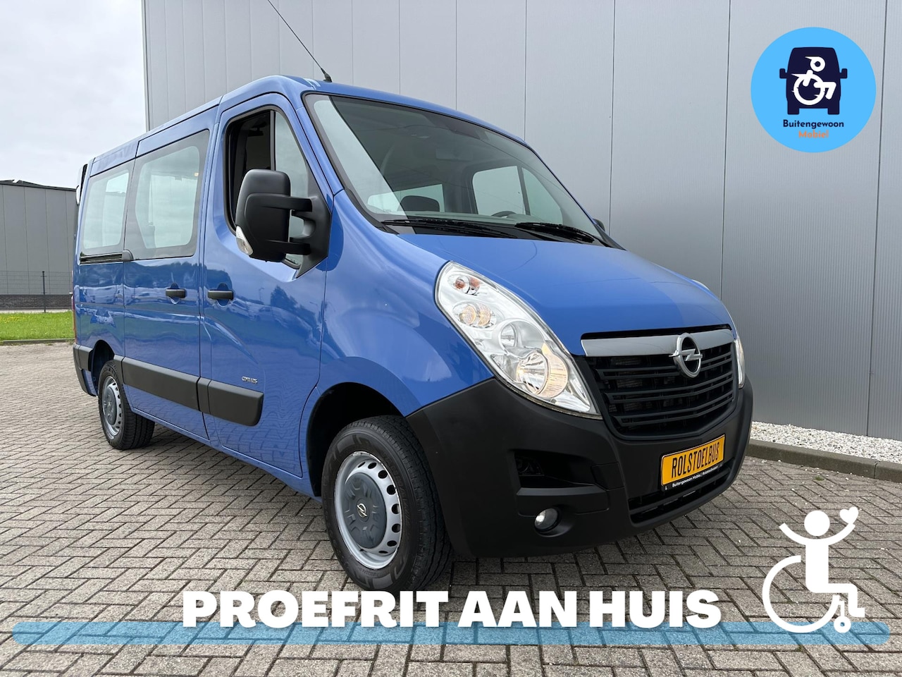 Opel Movano - Rolstoelbus Blauw | 4 Persoons | Rolstoellift - AutoWereld.nl