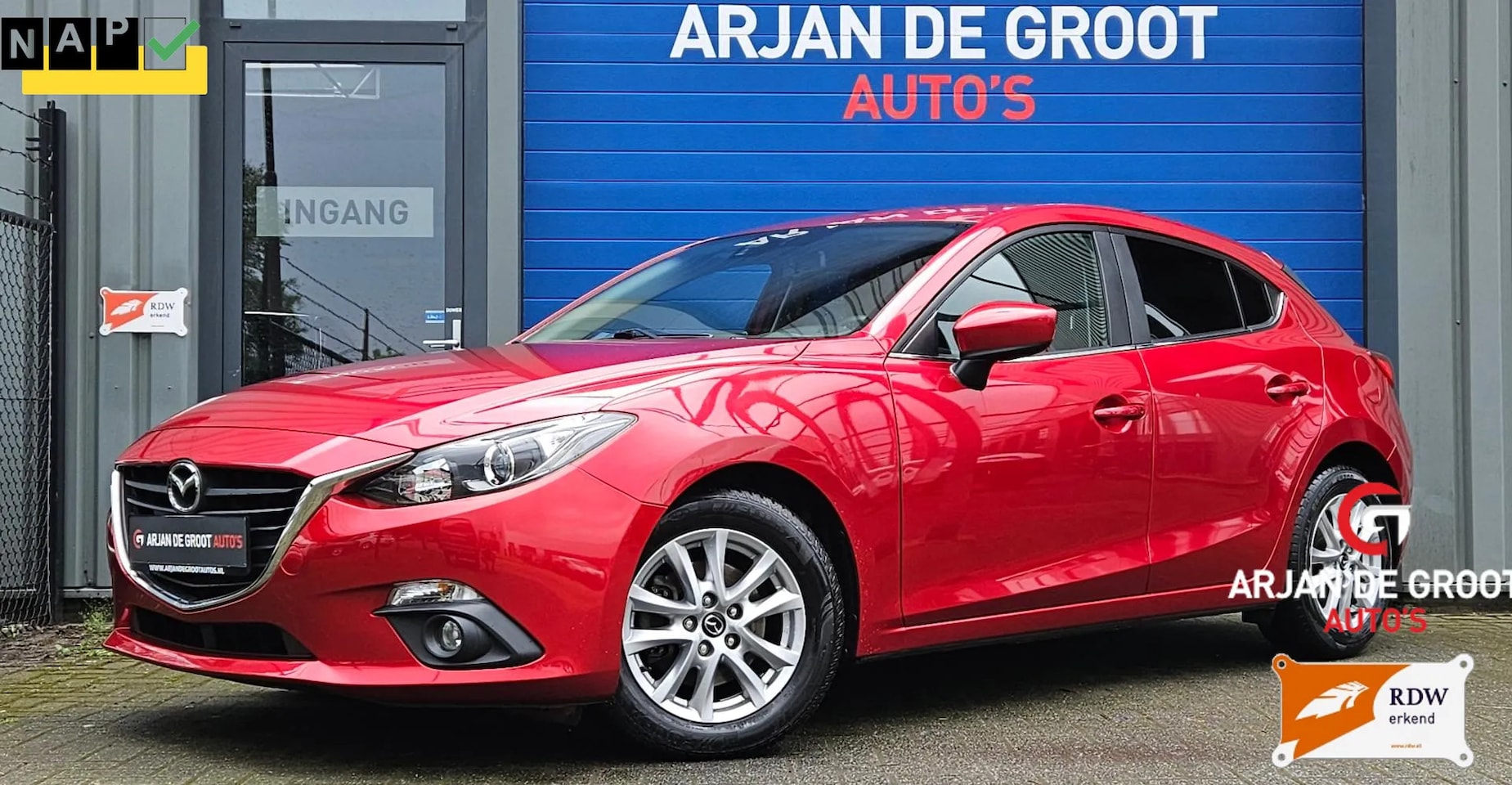 Mazda 3 - 2.0 120PK Climate -Cruise control Navi 45000km! - AutoWereld.nl