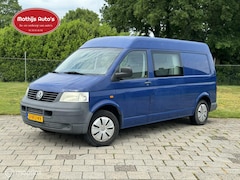 Volkswagen Transporter - 1.9 TDI L2H2 Dubbelcabine Marge Airco Cruise NAP tellerstand