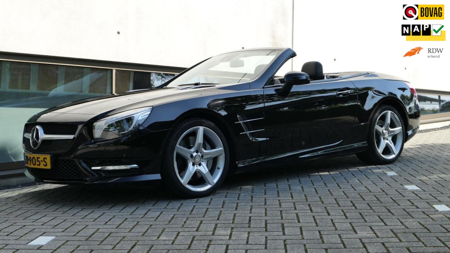 Mercedes-Benz SL-klasse Cabrio - 500 AMG V8 Navi Panodak Airscarf B&O Massage Topsconditie - AutoWereld.nl