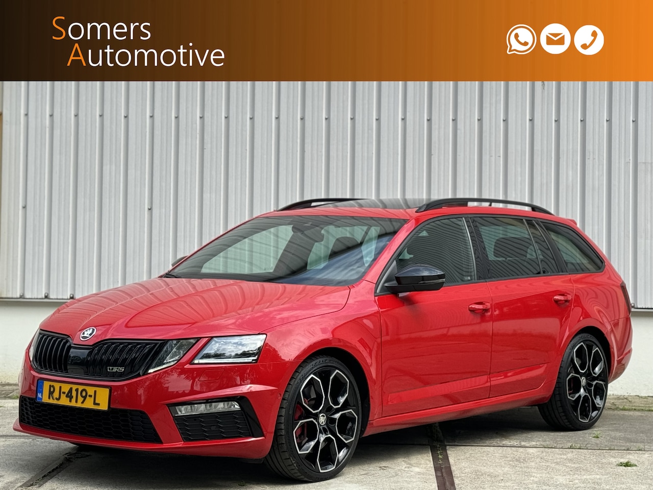 Skoda Octavia Combi - 2.0 TSI RS 245 | Panorama | 19" | Canton Audio | Keyless | Adaptief | Trekhaak - AutoWereld.nl