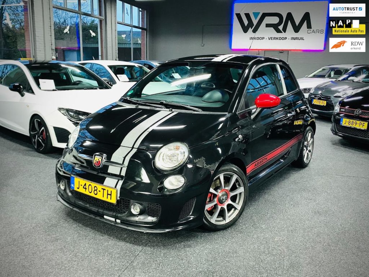 Fiat 500 Abarth - 1.4-16V Airco - Multifunctionele stuur - USB - Pas Distributieriem vervangen Goed Onderhou - AutoWereld.nl