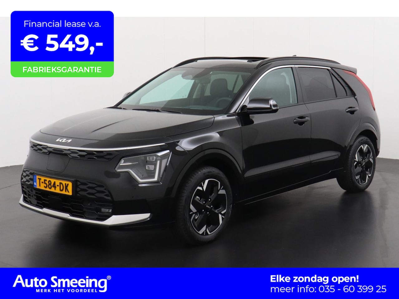 Kia e-Niro - DynamicPlusLine 64.8 kWh 3-fase | Schuifdak | Leder | Head-up display | Dodehoekdetectie | - AutoWereld.nl