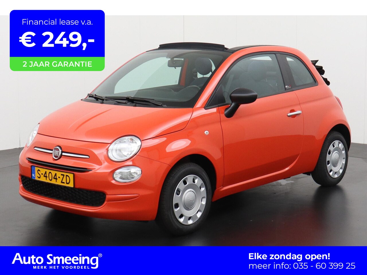 Fiat 500 C - 1.0 Hybrid Cult | Airco | Parkeersensor | Bluetooth | Zondag Open! - AutoWereld.nl