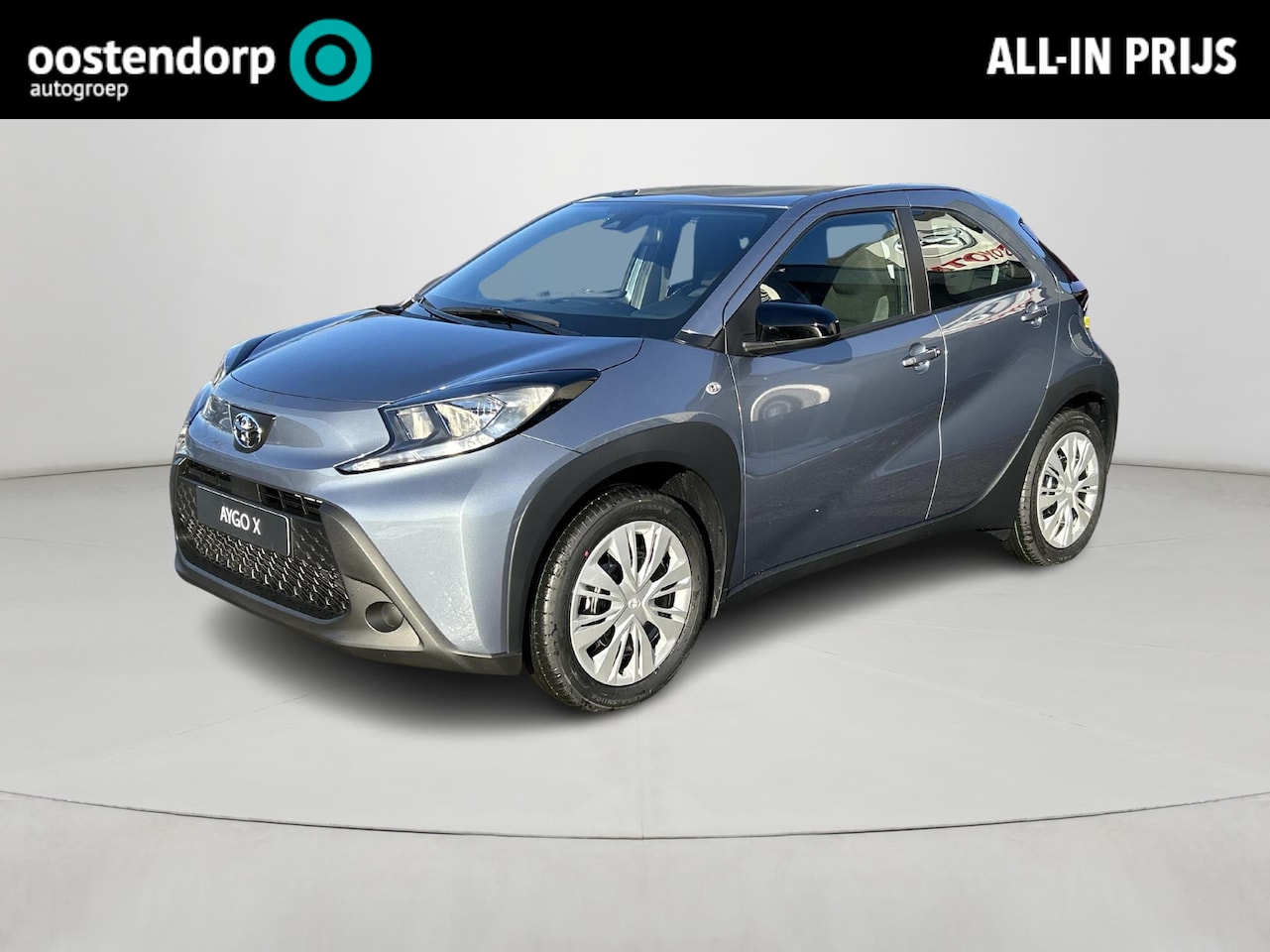 Toyota Aygo X - 1.0 VVT-i MT play **NIEUWE AUTO/ INRUILPREMIE/ CELESTITE GREY/ DRAADLOZE APPLE CARPLAY** - AutoWereld.nl