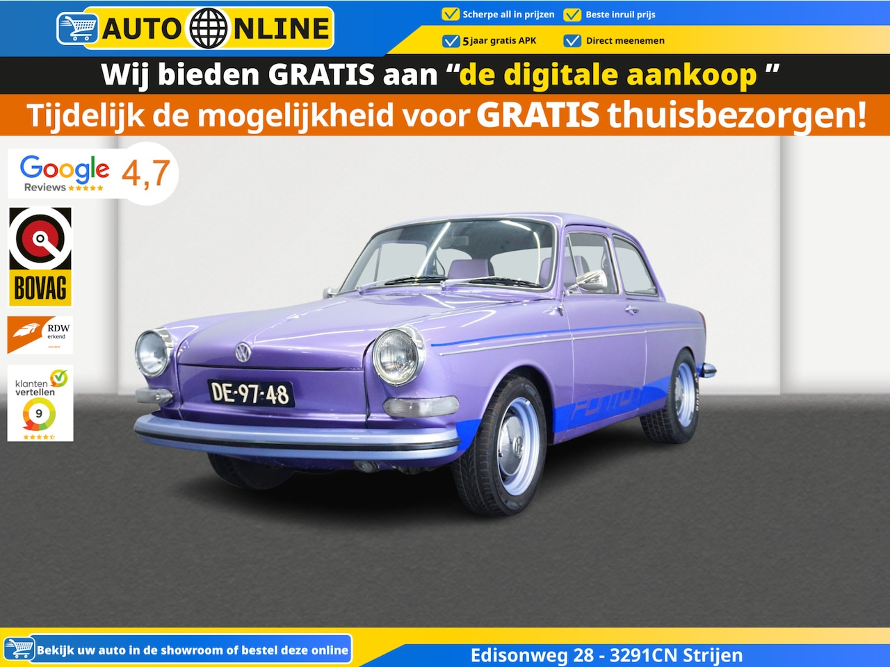 Volkswagen 1600 - PONTON 1600L PONTON - AutoWereld.nl