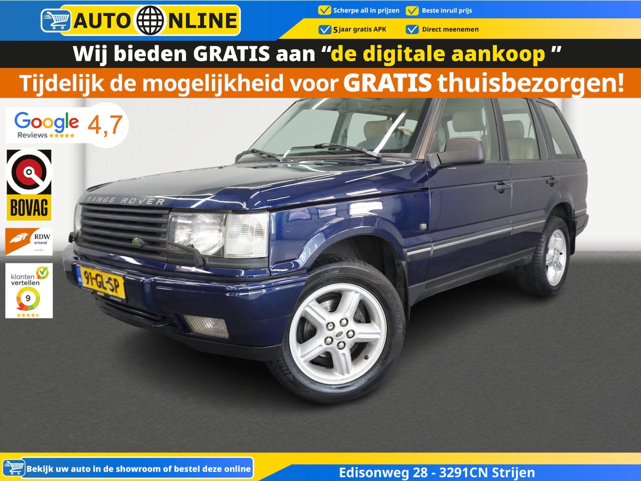 Land Rover Range Rover - 4.6 HSE✅LPG✅Leder bekleding✅Automaat✅Climate Control✅Trekhaak✅ - AutoWereld.nl